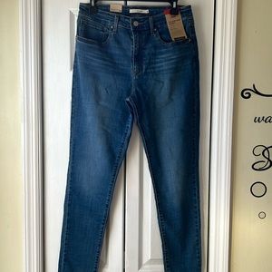 Levi’s high rise skinny.